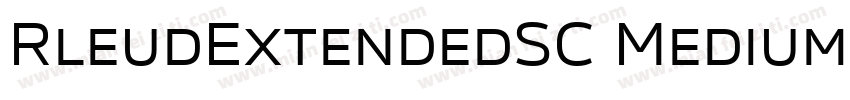 RleudExtendedSC Medium字体转换